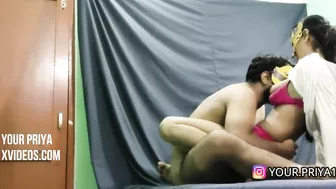 Bearded devar's boner penetrates Indian Bhabhi's shaved pussy