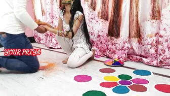 Bhabhi is lucky because Indian devar avoids hairy pussy creampie