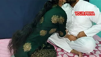 Man conquers Indian Bhabhi's heart with hindi talk and fucks her