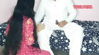 Long-haired Indian Bhabhi with a nose piercing fucked by devar