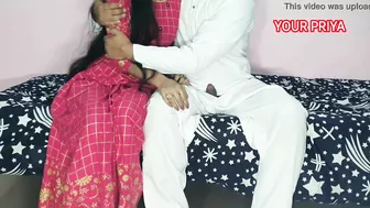 Long-haired Indian Bhabhi with a nose piercing fucked by devar