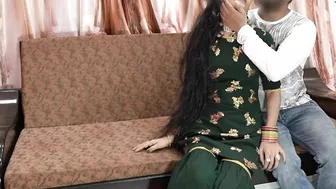 Bhabhi isn't a fan of anal but Indian man convinces her by hindi talk