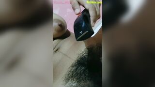 It isn't a problem for devar to shave Indian Bhabhi's hairy pussy