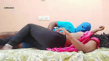 Devar puts on a mask and breaks into Indian Bhabhi's house to fuck her