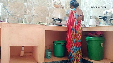 Kitchen is a good place for the Indian Bhabhi to be fucked by devar