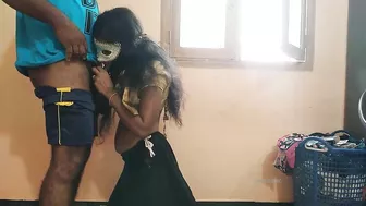 Indian robber in blue mask gives a cock ride to the desi Bhabhi Indian robber in blue mask gives a cock ride to the desi Bhabhi