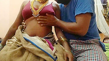 Cock riding waits for the Bhabhi after she sucks Indian devar's boner