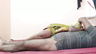 Desi Bhabhi's pubis is covered with cum after sex with Indian male Desi Bhabhi's pubis is covered with cum after sex with Indian male