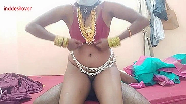 Blowjob and cock riding help the desi Bhabhi cajole Indian robber