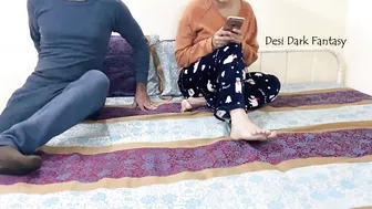 Cunning devar blackmails the Indian Bhabhi to involve her in sex