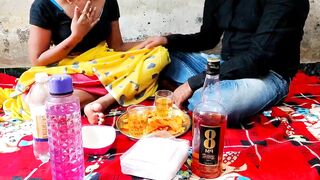 Alcohol provokes sex of the Indian Bhabhi and her raunchy devar