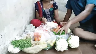 Need for money makes desi Bhabhi sell veggies and have sex with Indians