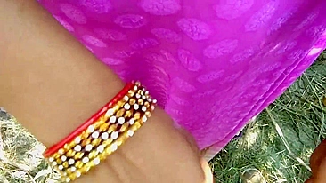 Self-isolated devar and Indian Bhabhi go outside to enjoy nature and sex