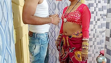 Macho in pink mask is going to fuck Indian Bhabhi in the desi video