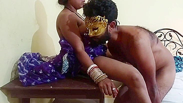 Bhabhi of Indian origin wears mask during sex with sister's hubby