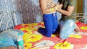 Indian teacher offers the desi Bhabhi a sex deal and she accepts it