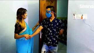 Lewd Bhabhi likes making it with Indian devar wearing the blue mask