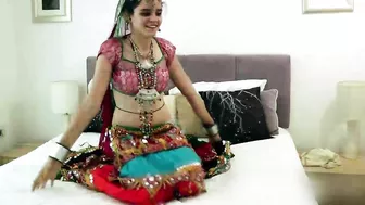 All natural Indian babe uses her hot body and sensual charm