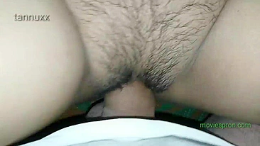 Indian Bhabhi just lies on back while cameraman undresses her for porn