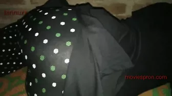 Close-up Indian porn of guy who makes it with sleeping Bhabhi in black
