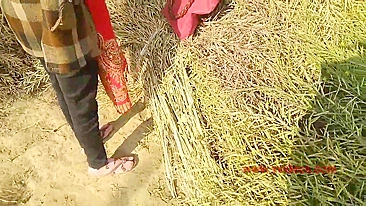Bhabhi impales pussy on cock of Indian devar until he cums outdoors