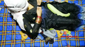 Indian aunty does solo Bhabhi porn with vibrator and big zucchini