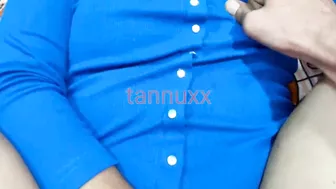 Guy drills helpless Bhabhi hiding face but opening twat in Indian porn