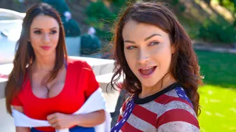 Exotic MILF with big juggs having a hot threesome with her step children