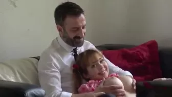 Perv dad enjoys young daughter's and warm cunt. Perv dad enjoys young daughter's and warm cunt.