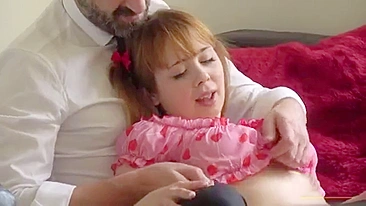 Perv dad enjoys young daughter's and warm cunt.