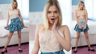 My sizzling hot daughter Coco Lovelock teases me upskirt