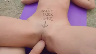 Cock of XXX size makes Spanish girl's snatch happy on the cold ground Cock of XXX size makes Spanish girl's snatch happy on the cold ground