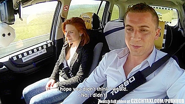 Pretty redhead isn't against of unexpected sex with driver