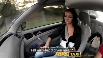 Slutty passenger isn't afraid of dirty sex right in taxi car