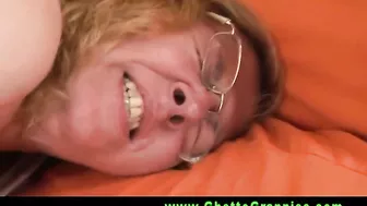 Man fingers mature's vagina and shoves hard cock from behind