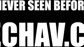 Huge crowd of males bangs two Czech whores in cage outdoors