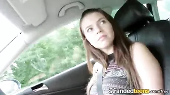 Driver brings Russian girl to destination for interview and sex Driver brings Russian girl to destination for interview and sex