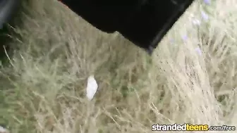 Driver brings Russian girl to destination for interview and sex