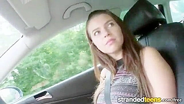Driver brings Russian girl to destination for interview and sex