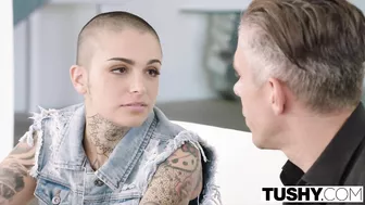 Anal deal of tattooed girl with pierced nipples and man Anal deal of tattooed girl with pierced nipples and man