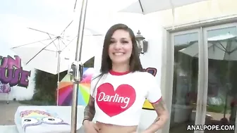 Tattooed Luna Lovely throated and analyzed in gonzo porn clip