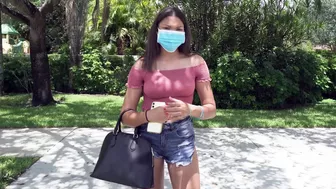 Crew notices exotic belle and stops by to offer her easy XXX cash Crew notices exotic belle and stops by to offer her easy XXX cash