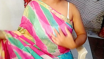 Fucking busty desi indian maid in doggy style