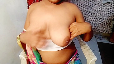 Fucking busty desi indian maid in doggy style
