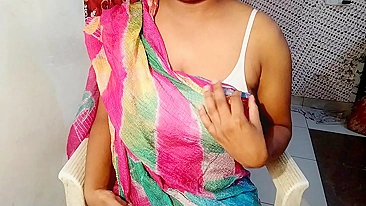 Fucking busty desi indian maid in doggy style