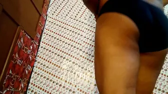 Busty and assy bhabhi striptease in hotel room