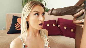 Big black cock fucks a green eyed doll