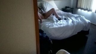 Mom caught masturbating, in the morning in the in a warm bed!