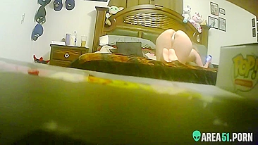 52yo old mature mom caught masturbating by sons friend