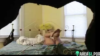Charming mom caught on hidden cam pleasing herself